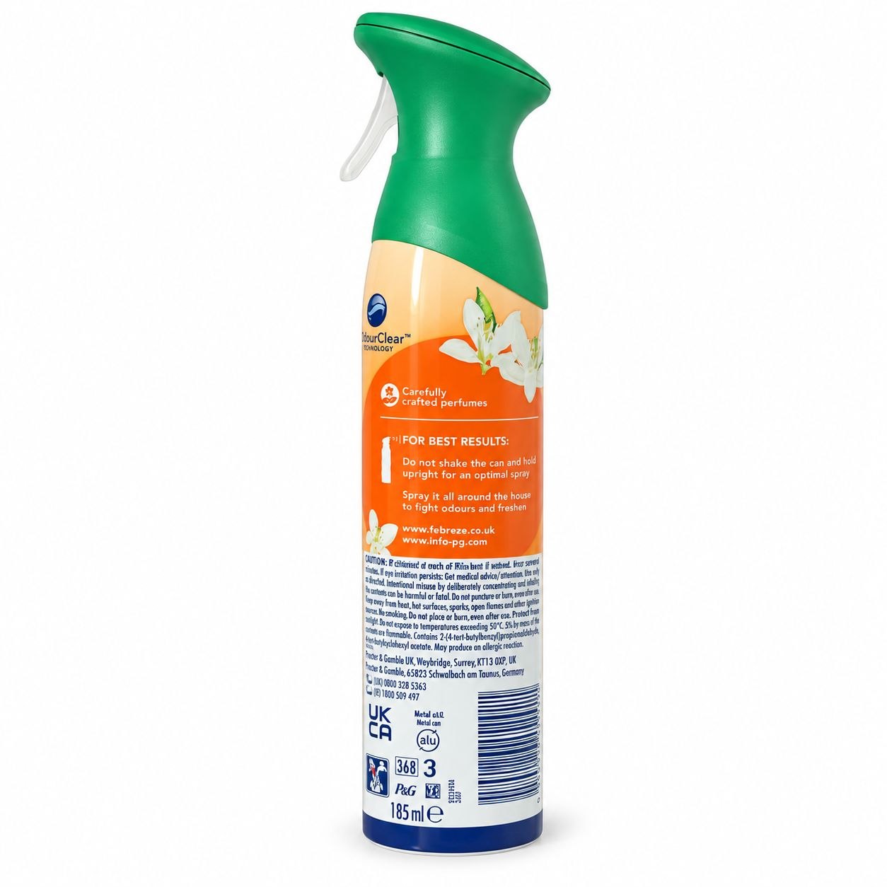 Febreze Citrus & White Verbena освежитель воздуха 185 мл - Обратная