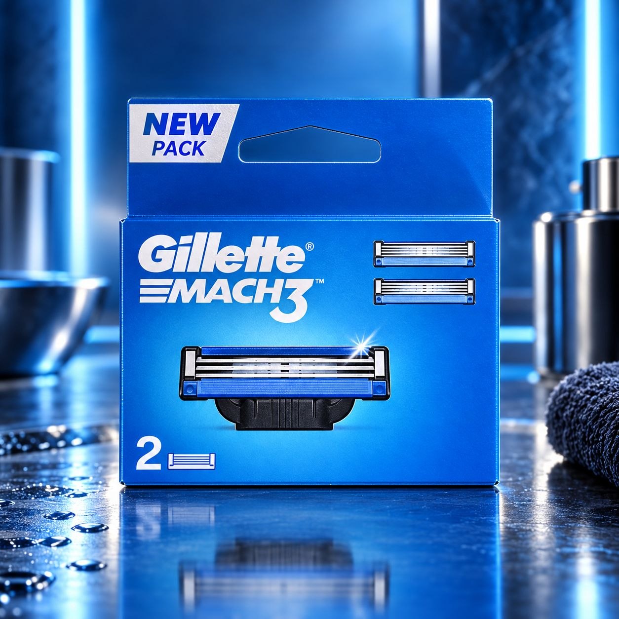 Gillette Mach3 сменные кассеты 2 шт
