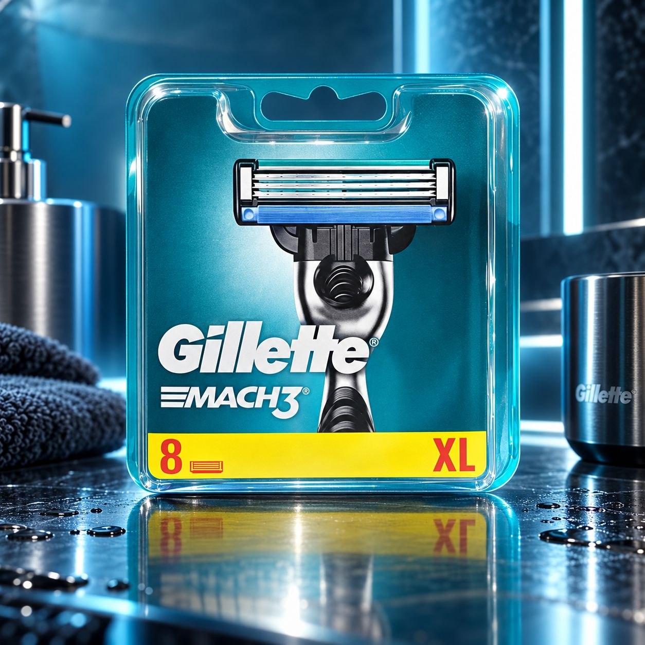 Gillette Mach3 сменные кассеты 8 шт