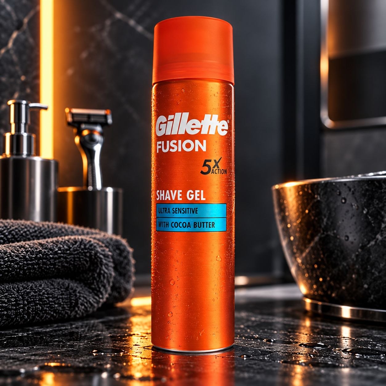 Gillette Fusion Moisture гель для бритья 200 мл