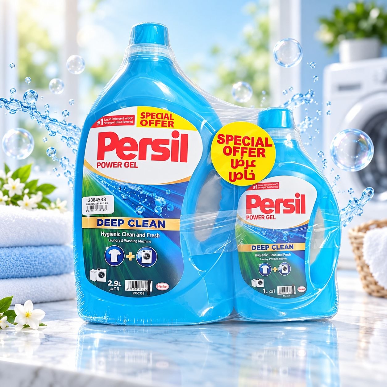 Persil Deep Clean Light Foam гель для стирки 3 л + 1 л