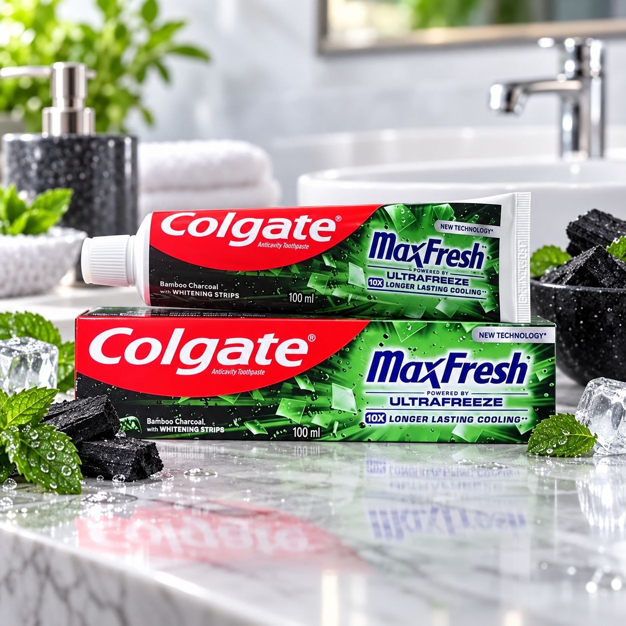 Colgate MaxFresh Bamboo Charcoal зубная паста 100 мл