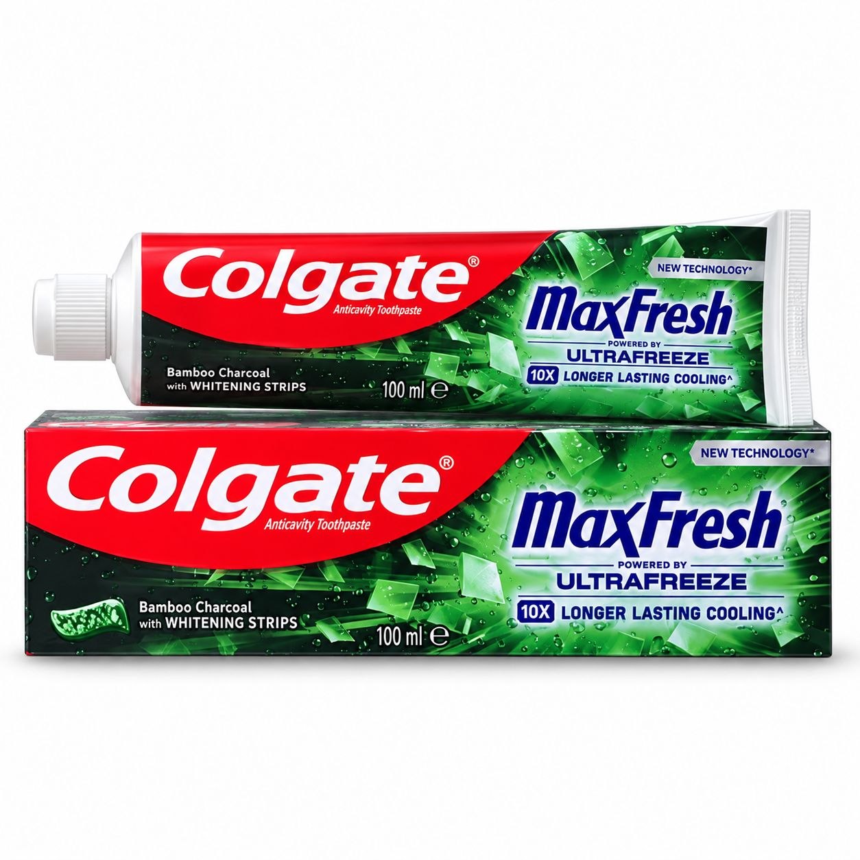 Colgate MaxFresh Bamboo Charcoal зубная паста 100 мл - Лицевая