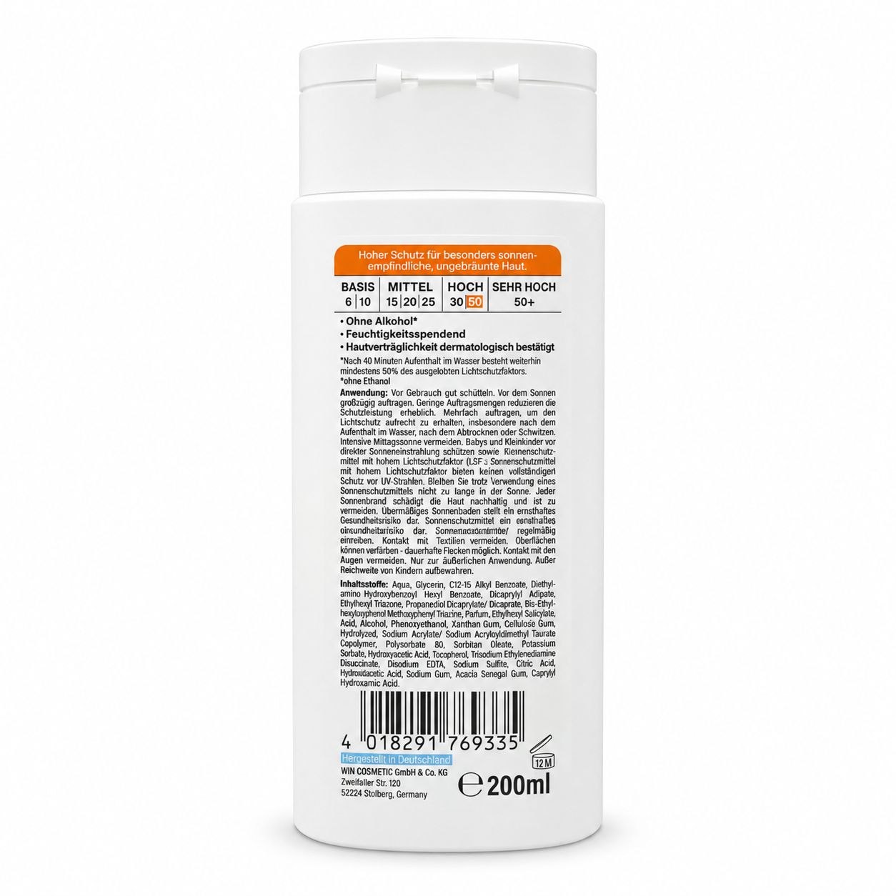 SunMed Sunblock Lotion SPF50 200 мл - Обратная