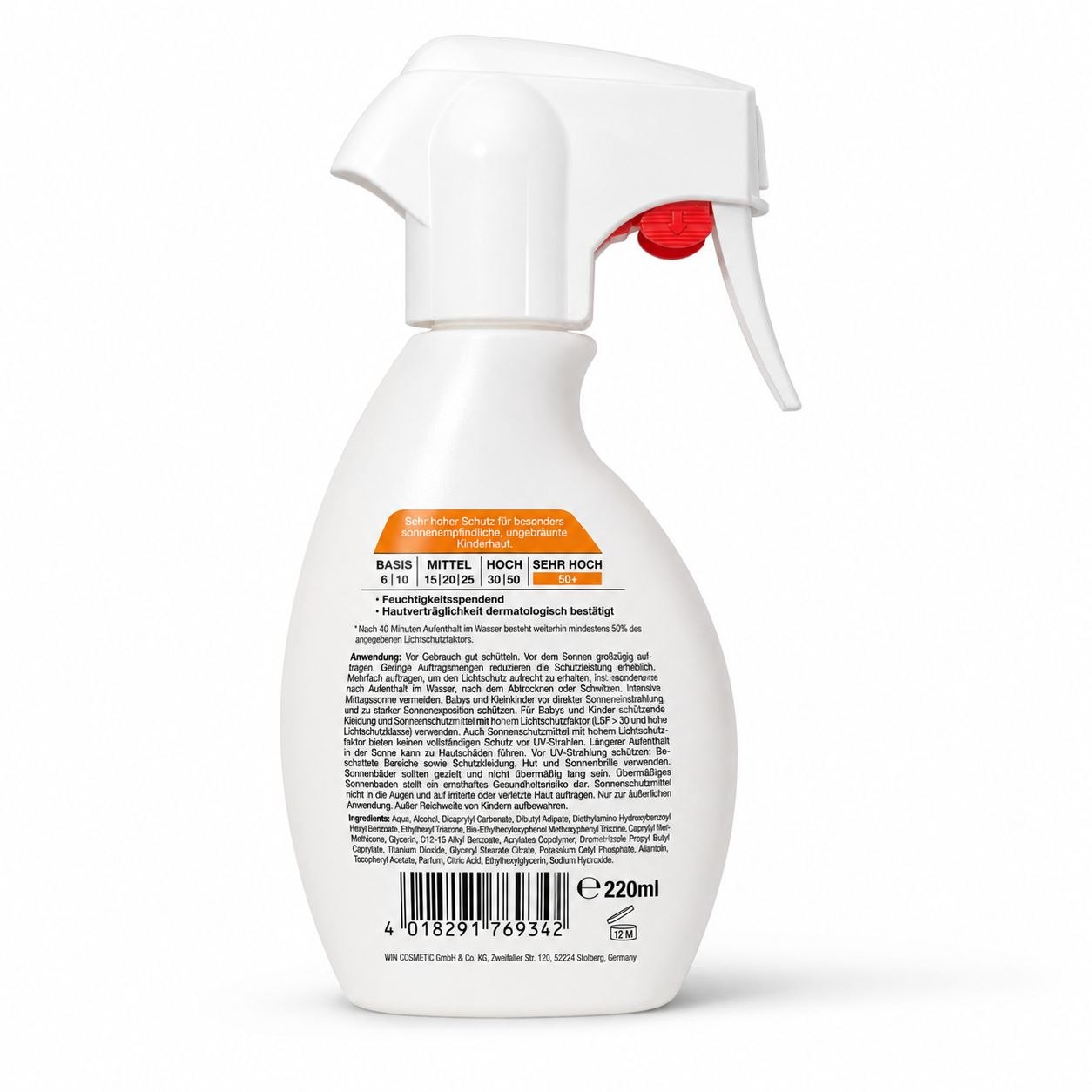 SunMed Sunblock Spray SPF50 220 мл - Обратная