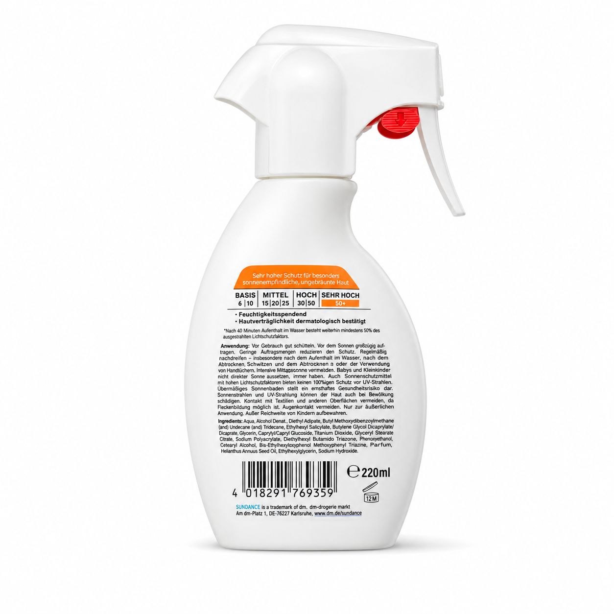 SunMed Sunblock Spray SPF50 220 мл Kids - Обратная