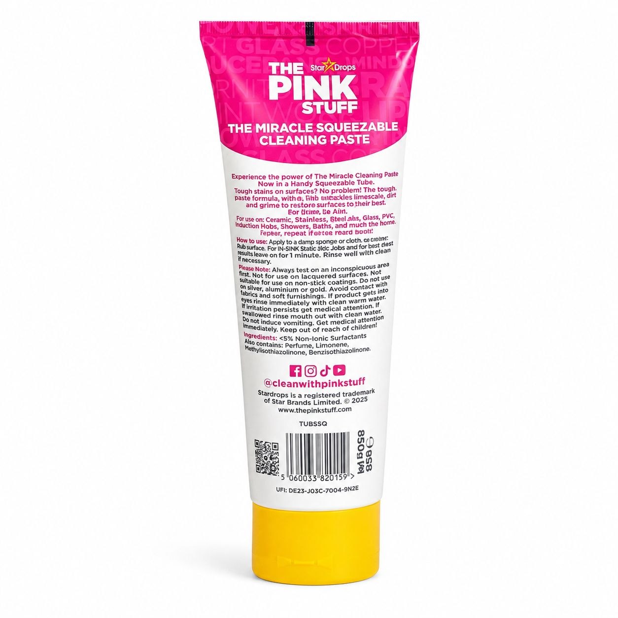 THE PINK STUFF Cleaning Paste (300g) Tube - Обратная