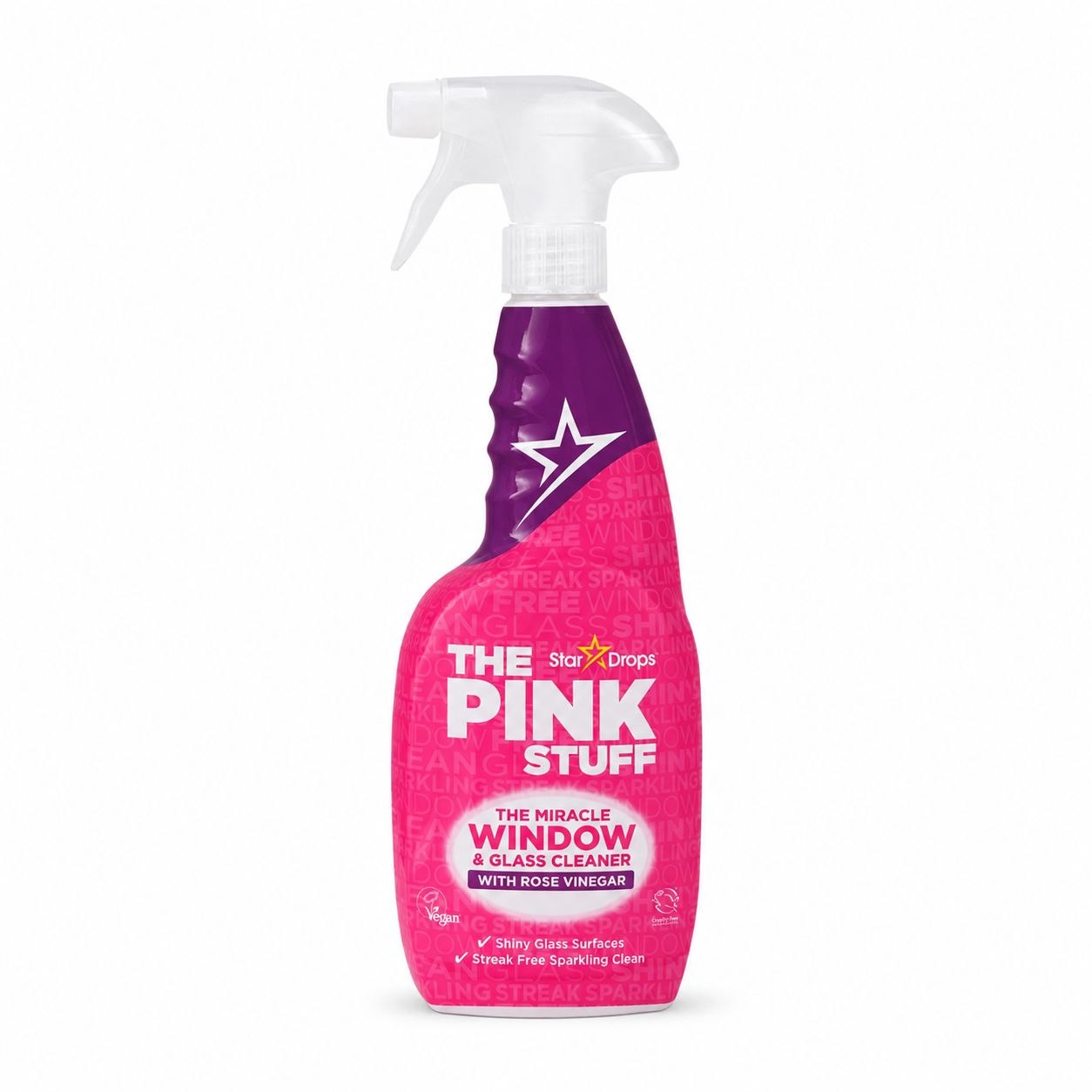 THE PINK STUFF Window Cleaner (750ml) Rose Vinegar - Лицевая