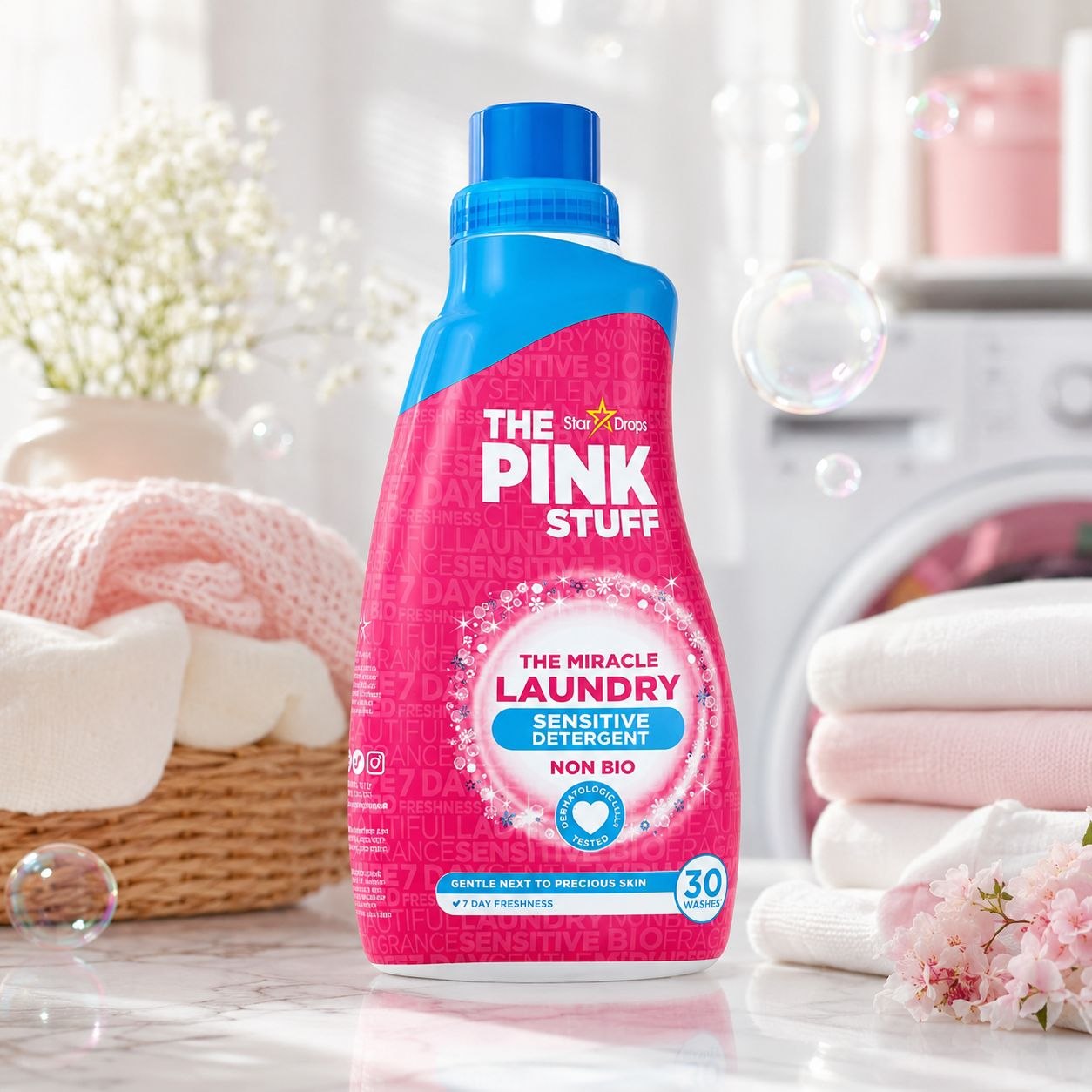 THE PINK STUFF Laundry Liquid (960ml) Sensitive