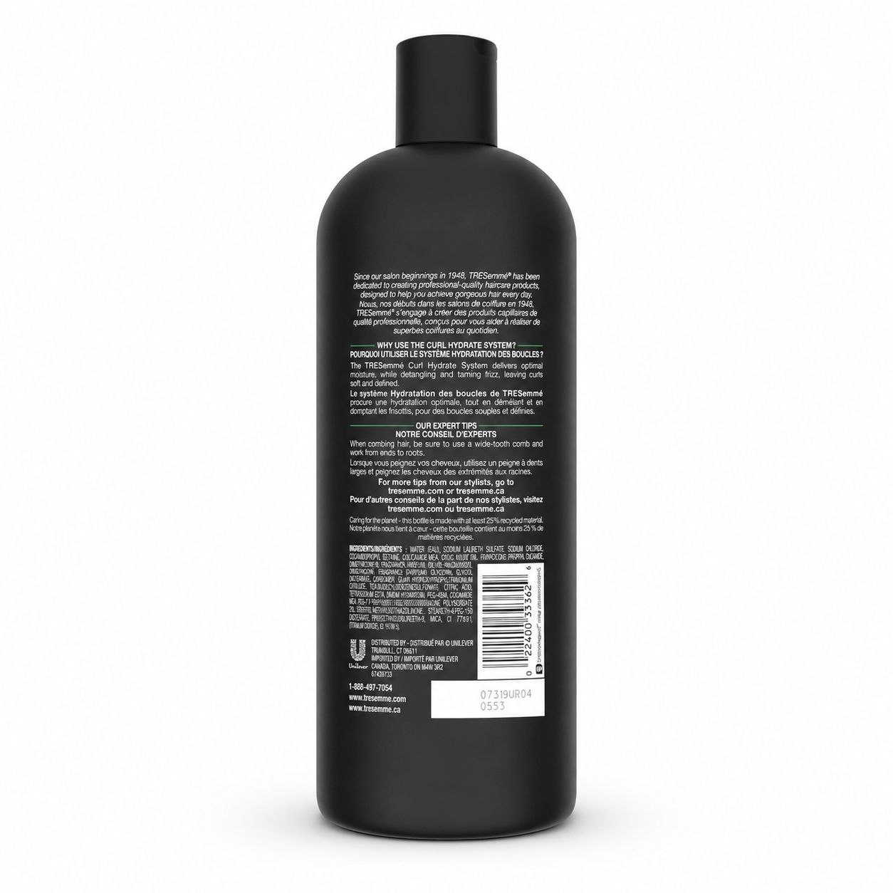 TRESemmé Curl Hydration шампунь 828 мл - Обратная