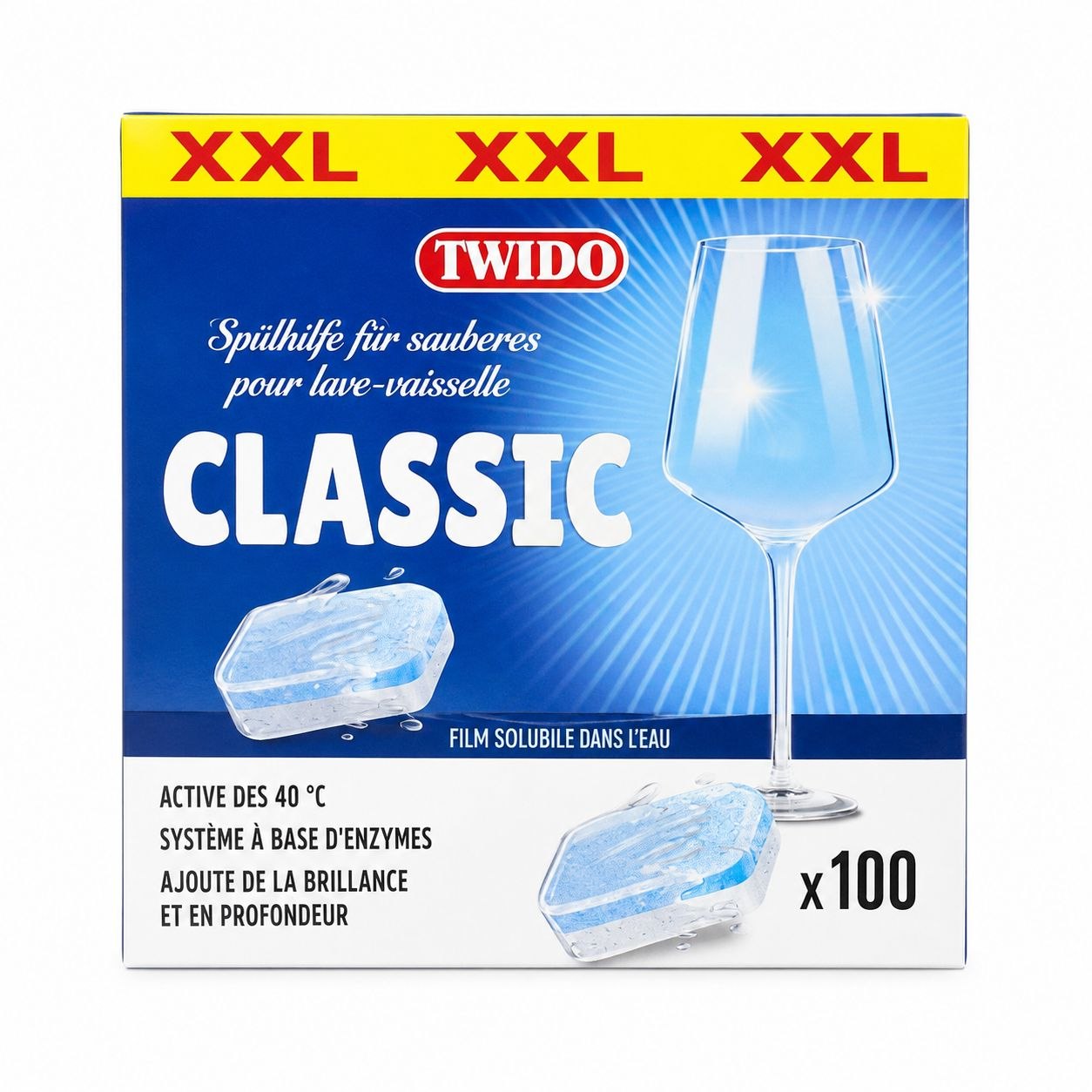 Twido Classic dishwasher tablets, 100 pcs - Лицевая