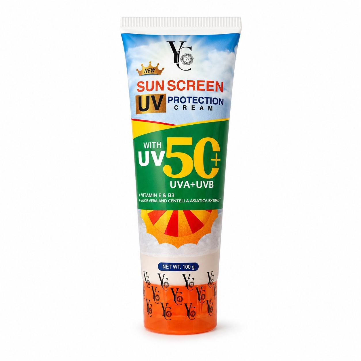 YC Sunscreen UV Protection SPF50 солнцезащитный крем 100 г - Лицевая