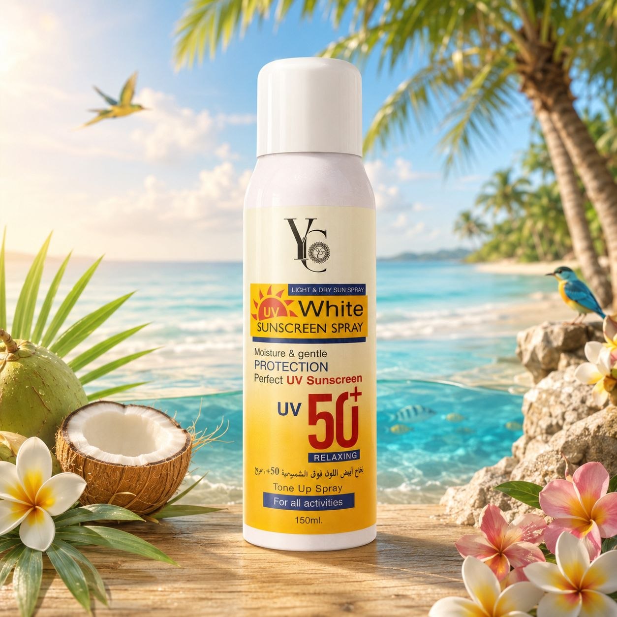 YC White Sunscreen Spray SPF50 солнцезащитный спрей 150 мл