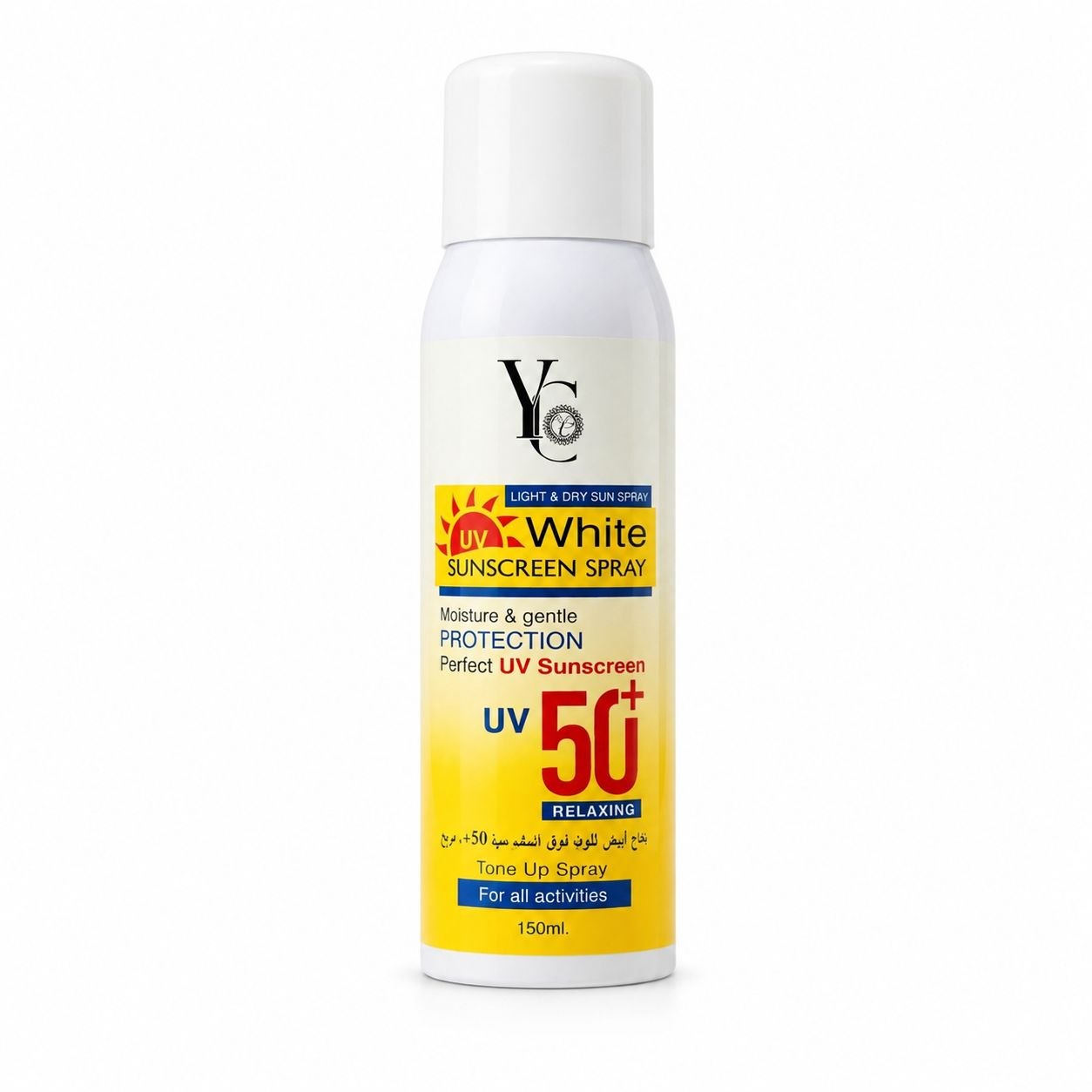 YC White Sunscreen Spray SPF50 солнцезащитный спрей 150 мл - Лицевая